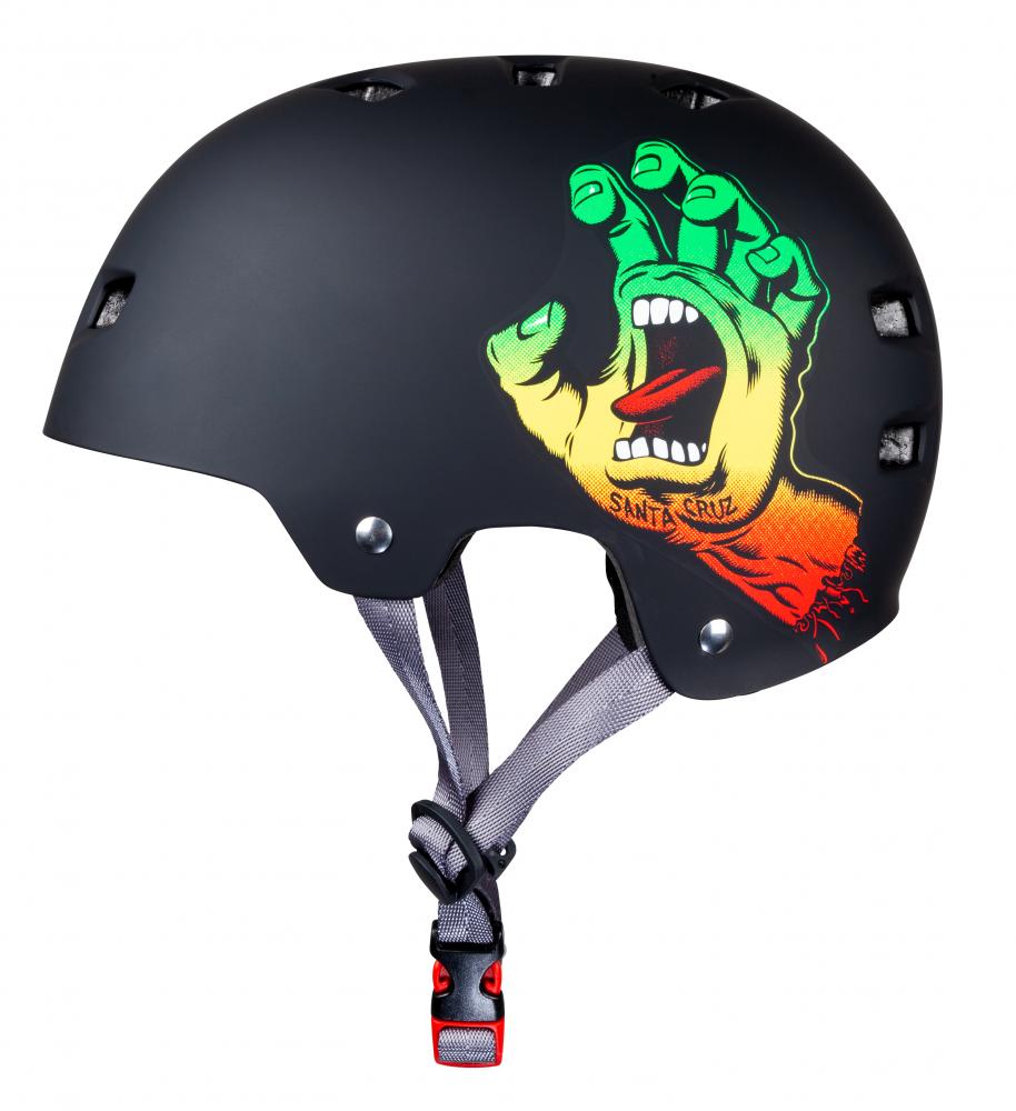 Skateboard helmet Bullet X Santa Cruz Black Rasta 2023
