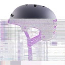 Skateboard helmet Tsg Evolution Solid Color Lavandula Satin 2020