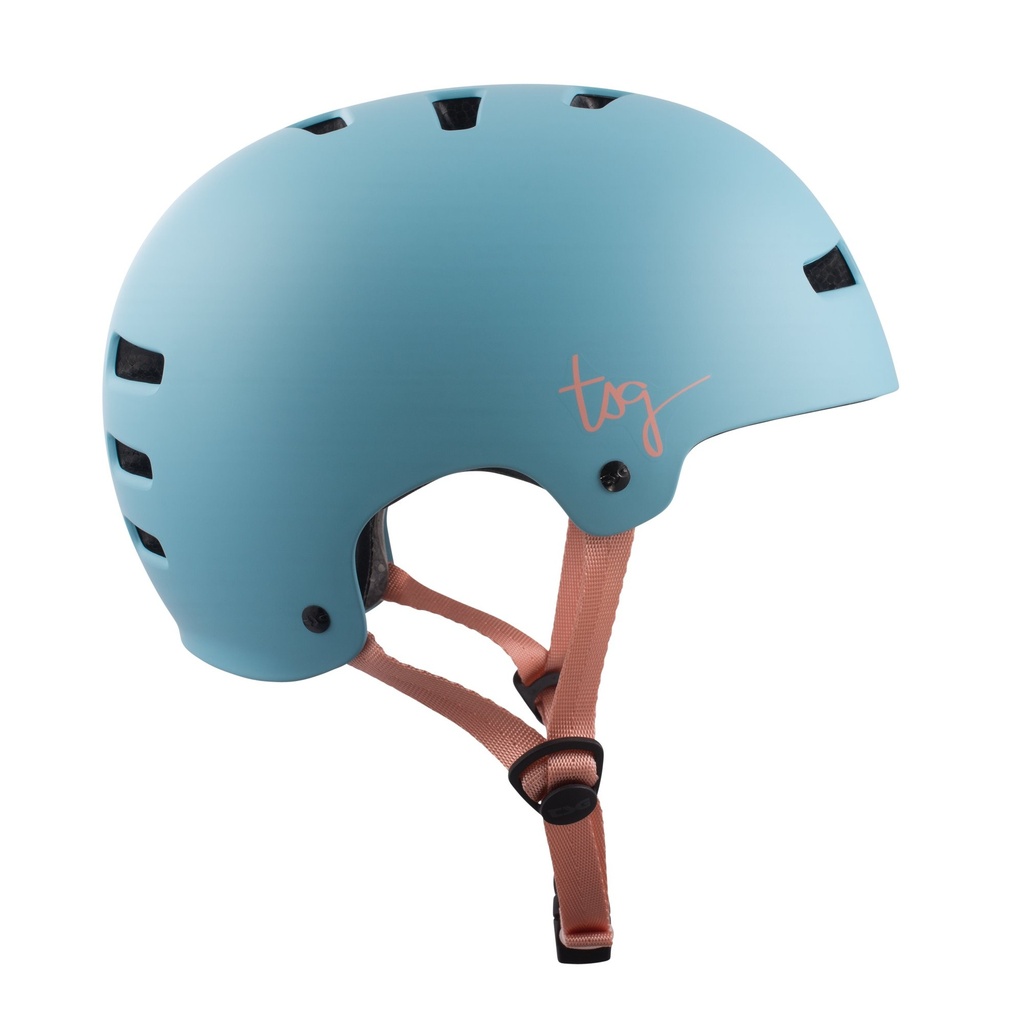 Skateboard helmet Tsg Evolution Women Solid Color Porcelain Blue Satin 2020