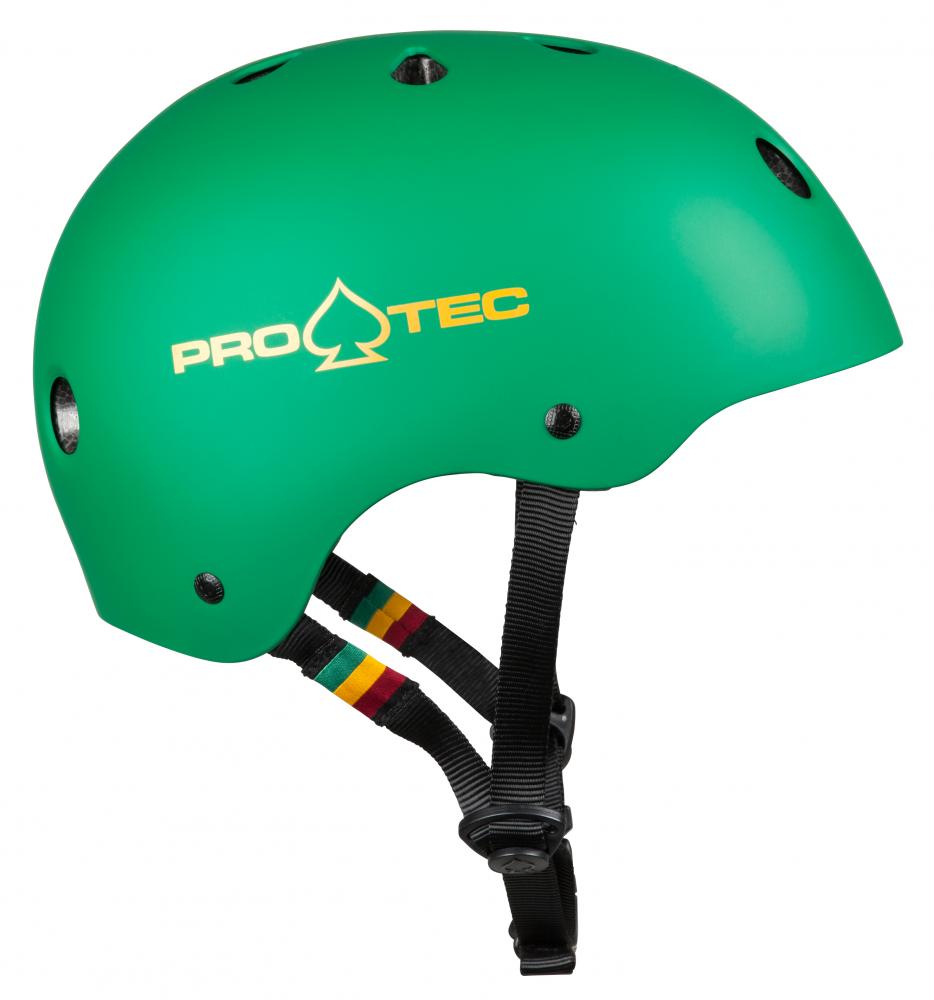 Skateboard helmet Pro-tec Classic Cert Matte Rasta Green 2022