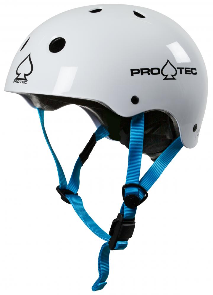 Skateboard helmet Pro-tec JR Classic Fit Certified Gloss White 2022
