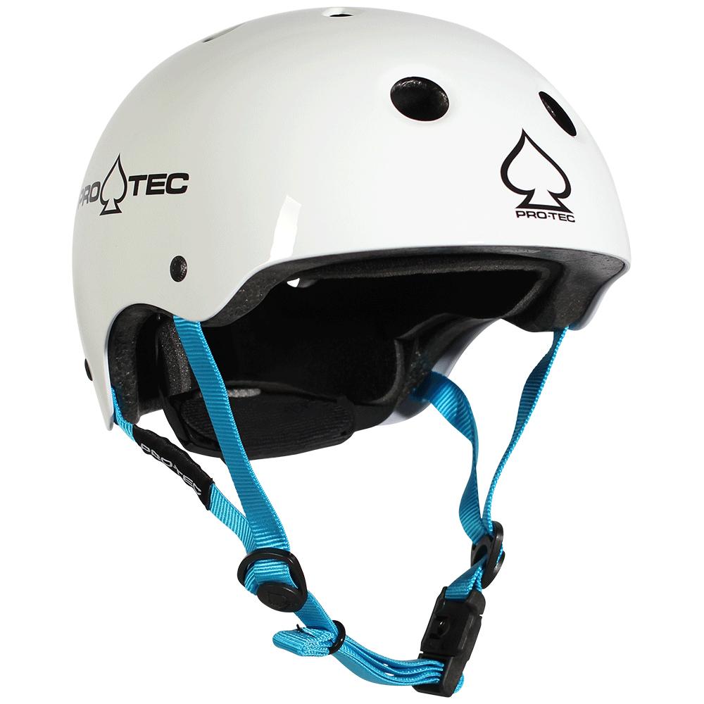 Skateboard helmet Pro-tec Jr. Classic Fit Cert Gloss White 2023