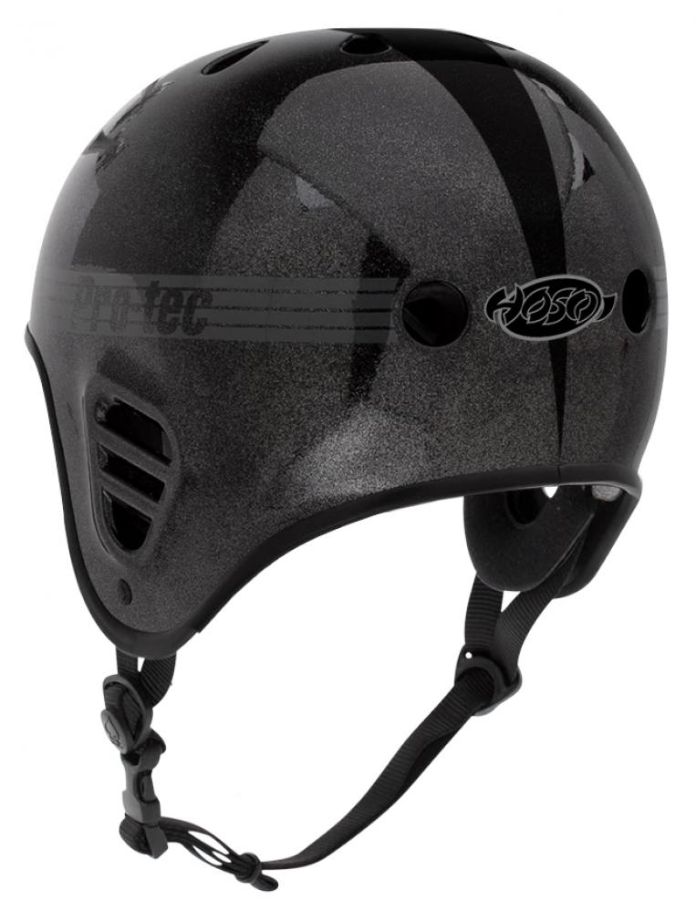 Skateboard helmet Pro-tec Full Cut Cert Hosoi Metallic Black 2023