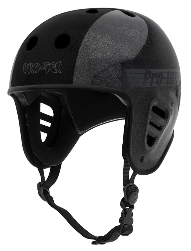 Skateboard helmet Pro-tec Full Cut Cert Hosoi Metallic Black 2023