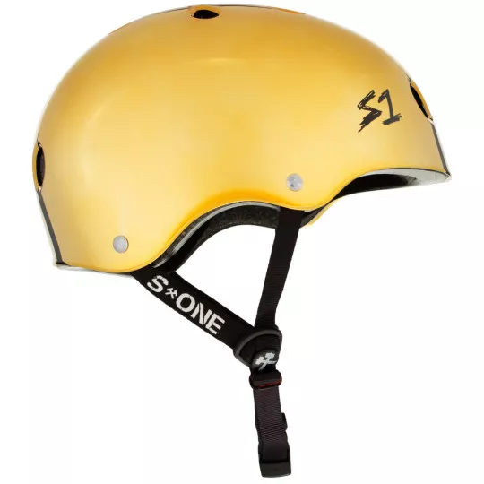Skateboard helmet S-One Lifer Gold Mirror Gloss 2024 