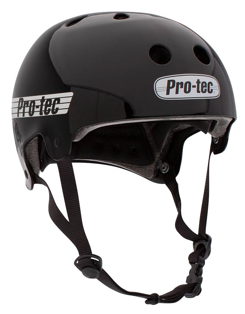 Skateboard-Helm Pro-tec Old School Cert Gloss Black 2023 