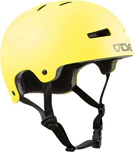 Skateboard helmet Tsg Evolution Solid Color Acid Yellow Satin 2024 